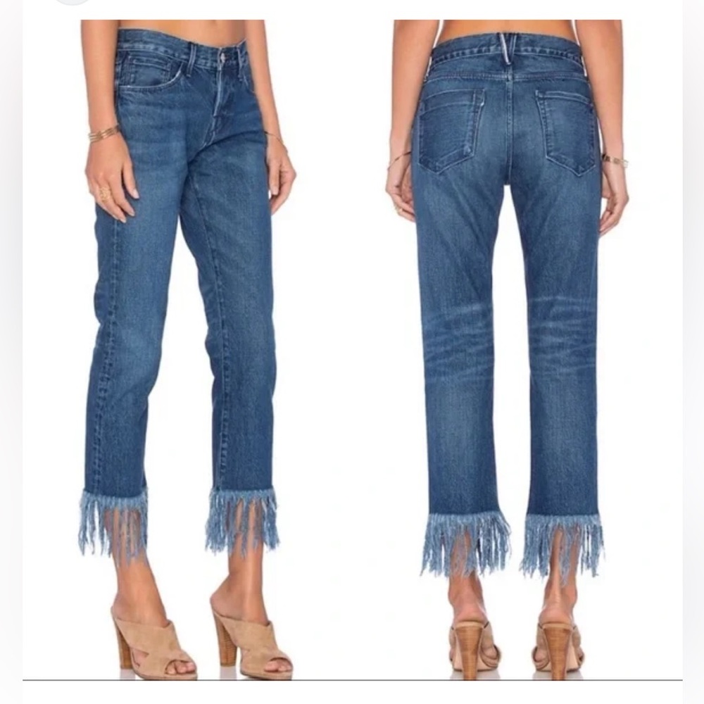3x1 Fringe hem jeans